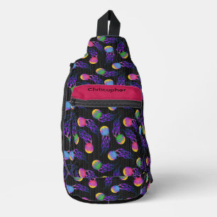 Frolf - Flammen-Datenträger Golf Crossbody Bag