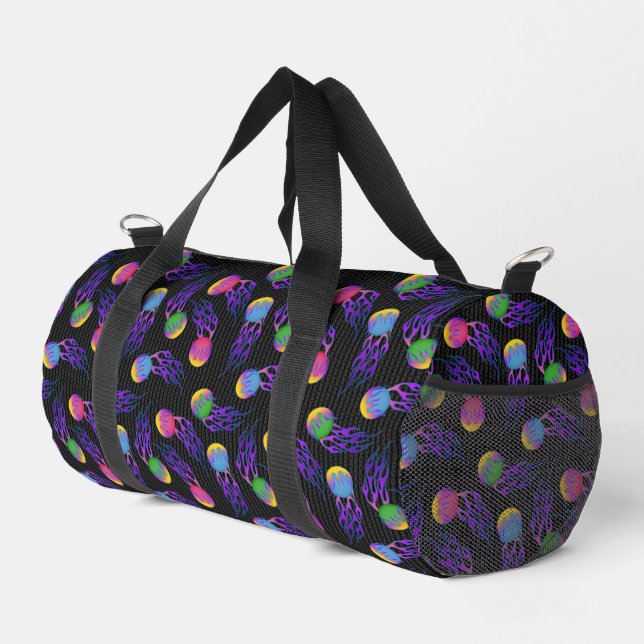 Frolf - Flammen-Datenträger Golf Duffle Bag (Rechte Ecke)