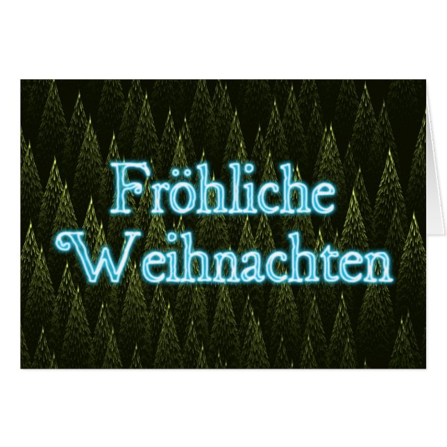 Froliche Weihnachten - Conifers (Devant horizontal)