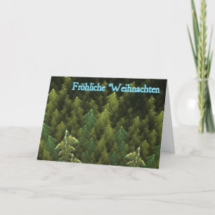 Froliche Weihnachten - dunkler Wald