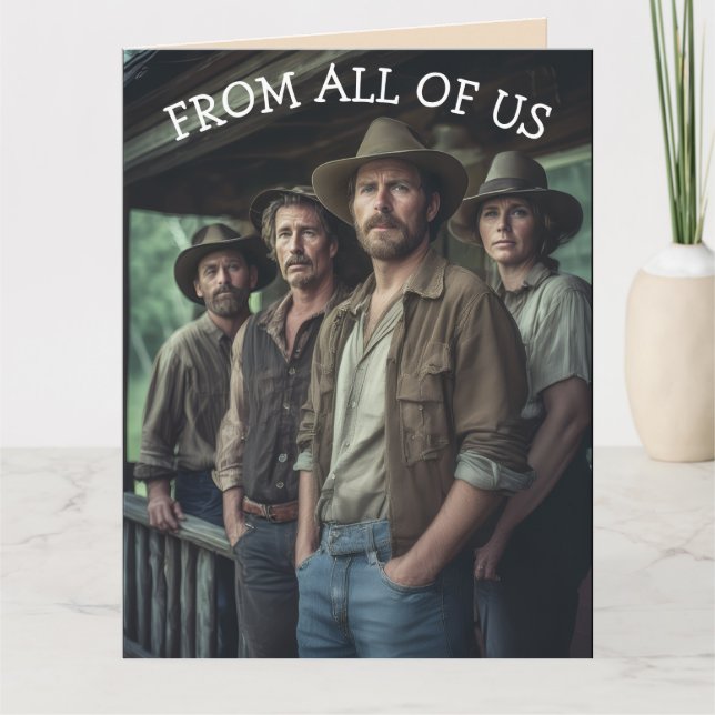 FROM ALL OF US FUNNY BIRTHDAY GREETING CARD KARTE (Vorderseite)