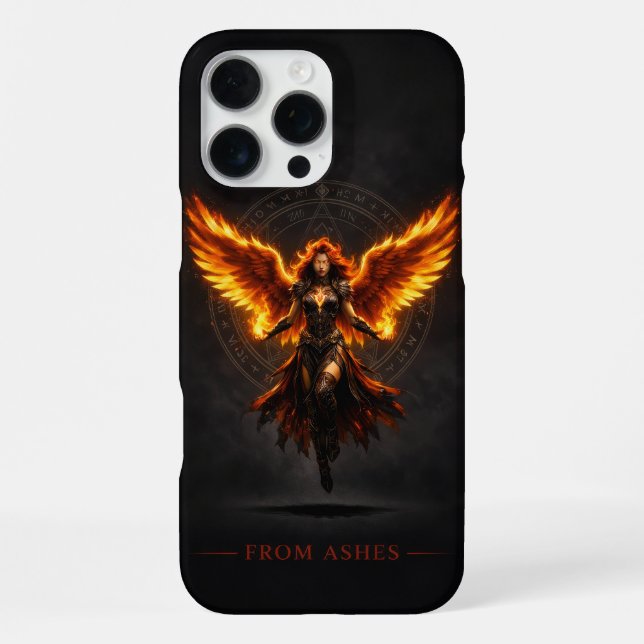 From Ashes Fire Angel iPhone 16 Pro Max Case Hülle (Rückseite)