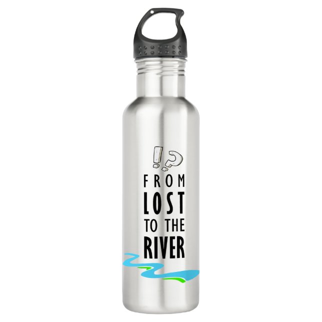 From lost to the river edelstahlflasche (Vorderseite)