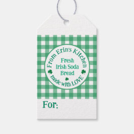From NAME Kitchen Made with Love Irish Green Check Geschenkanhänger