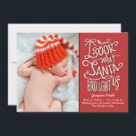 From Santa Birth Announcement Christmas Card Feiertagskarte<br><div class="desc">Celebrate the season with this modern and stylish holiday card from Berry Berry Sweet. Visit WWW.BERRYBERRYSWEET.COM for more of our stylish holiday collections.</div>