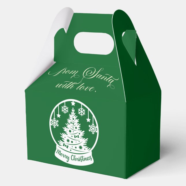 From Santa With Love Snow Globe Christmas Tree Geschenkschachtel (Vorderseite)