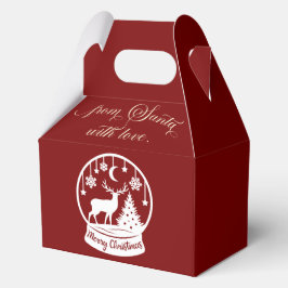 From Santa With Love Snow Globe Deer Geschenkschachtel