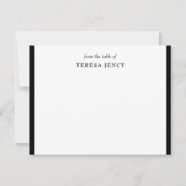 From the Desk Of | Classic Black and White Design Mitteilungskarte