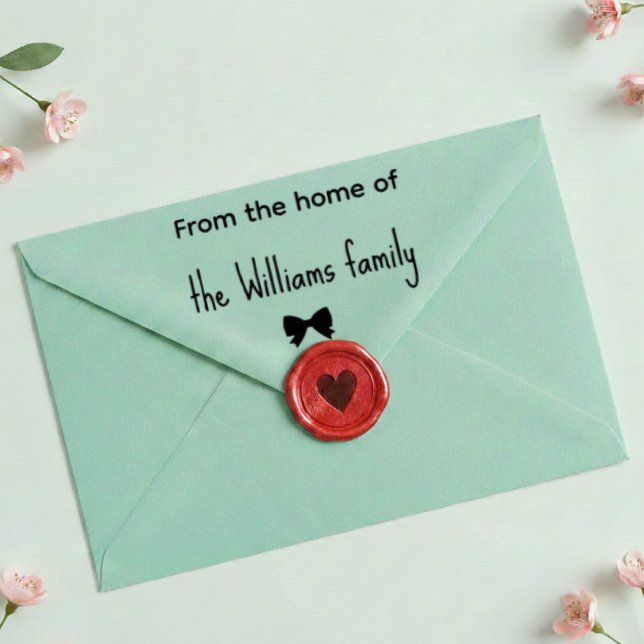 From the Home of Custom Family Address Stamp Permastempel (Von Creator hochgeladen)