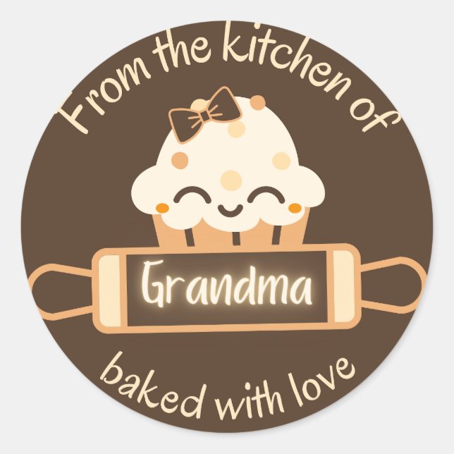 "From the kitchen of Gramma" Aufkleber (Vorderseite)
