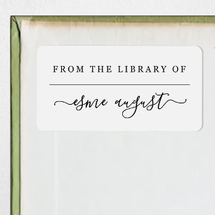 From the Library of Book Adressaufkleber