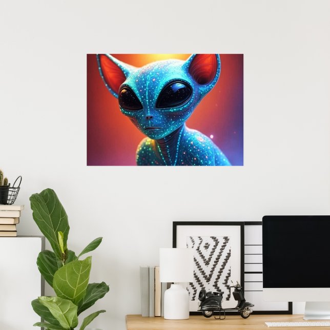 From The Star People AI Aliens  Poster (Heimbüro)