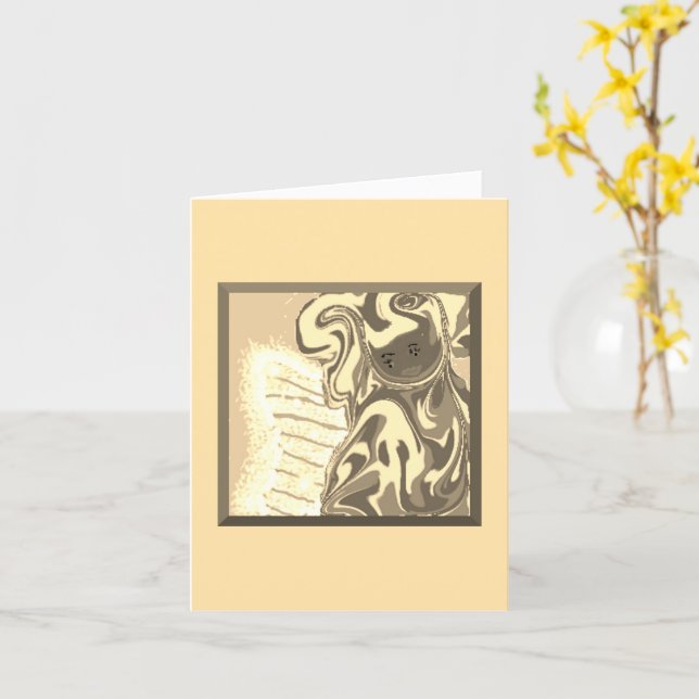 From the Tooth Fairy Note Card Karte (Gelbe Blume)