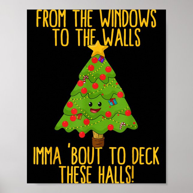 From The Window To The Wall Christmas Tree Em Xmas Poster (Vorne)