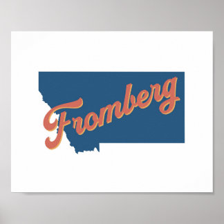 Fromberg, Staat Montana Poster