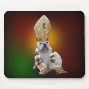 Frommes Bulldogge mousepad