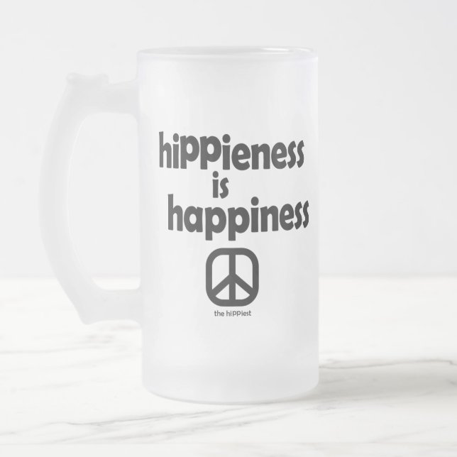 Frömmigkeit ist Glück Mattglas Bierglas (Links)
