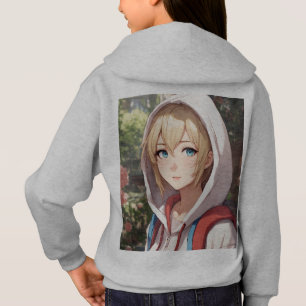 "Front and Back Niedlich Anime Girls T - Shirt" Hoodie