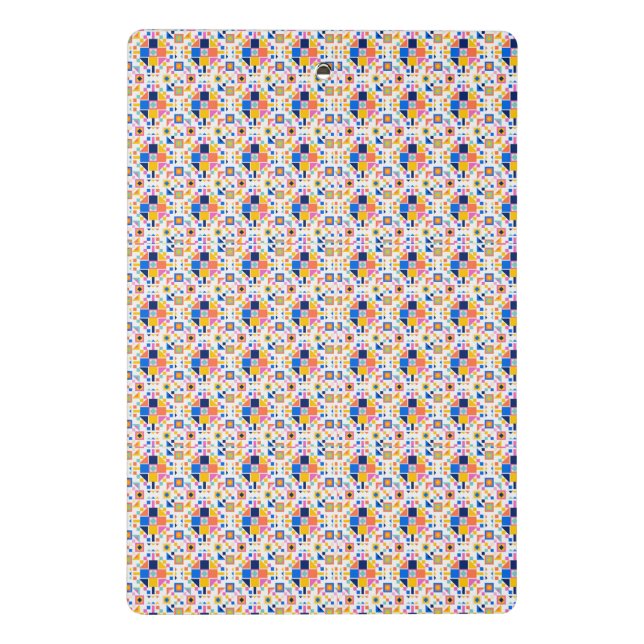 Front and back view of a clipboard with a vibrant mini klemmbrett (Rückseite)