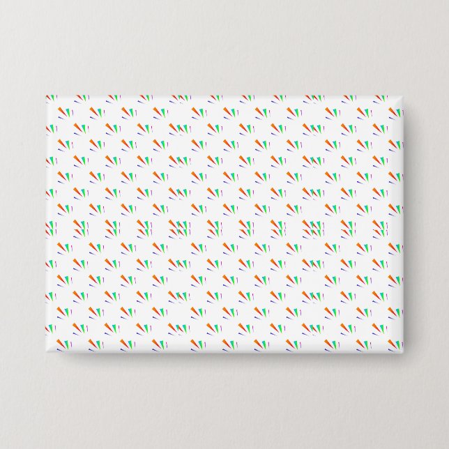 Front and back view of a white envelope  button (Vorderseite)