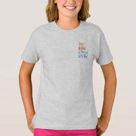 Front & Back - Zauberhorn Zitat Kinder T - Shirt