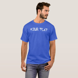 Front Design Deep Royal Blue Fügen Sie Ihren Männe T-Shirt