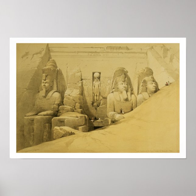 Front Elevation of the Great Temple of Aboo Simbel Poster (Vorne)