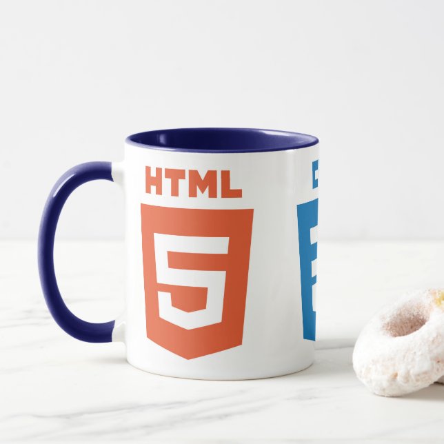 Front End Developer Cup Tasse (Mit Donut)