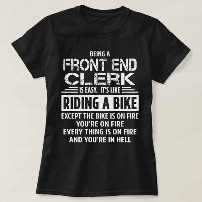 Front-End-Mitarbeiter T-Shirt (Design vorne)