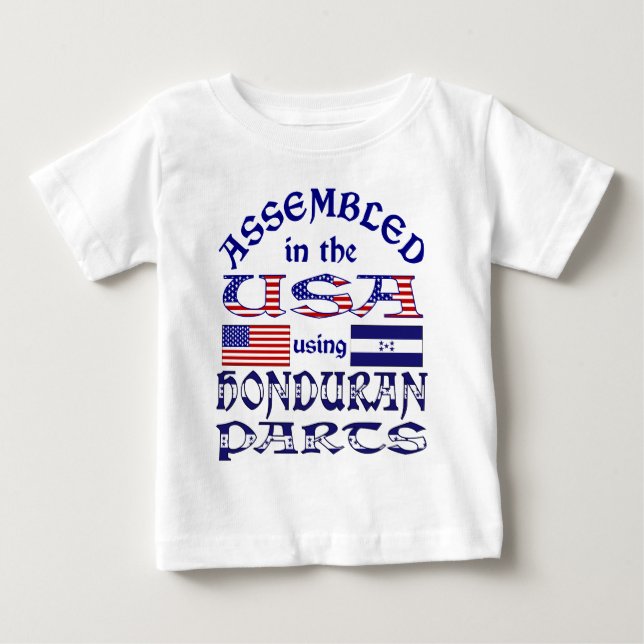 Front für honduranische Teile Baby T-shirt (Vorderseite)