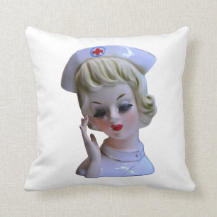 Front Line Hero Head Vase der 1960er Jahre Kissen