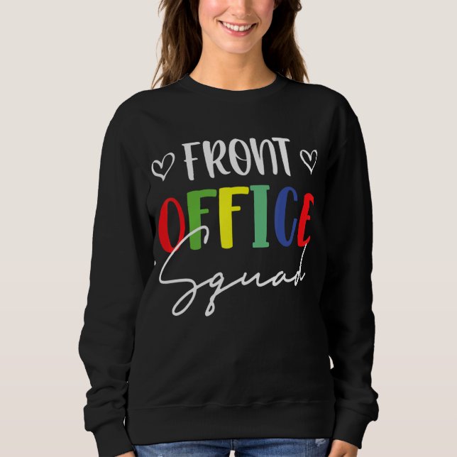 Front Office Squad Crayon Liebe Fiancé School Sweatshirt (Vorderseite)