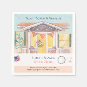 Front-Porch-Americana-Lichterkette Party-Dekoratio Serviette