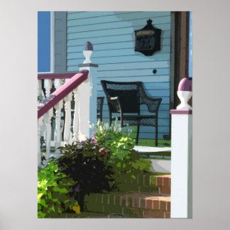 Front Porch in Ocean Grove NJ Poster