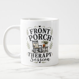 Front-Porch-Therapiesitzung Jumbo-Tasse