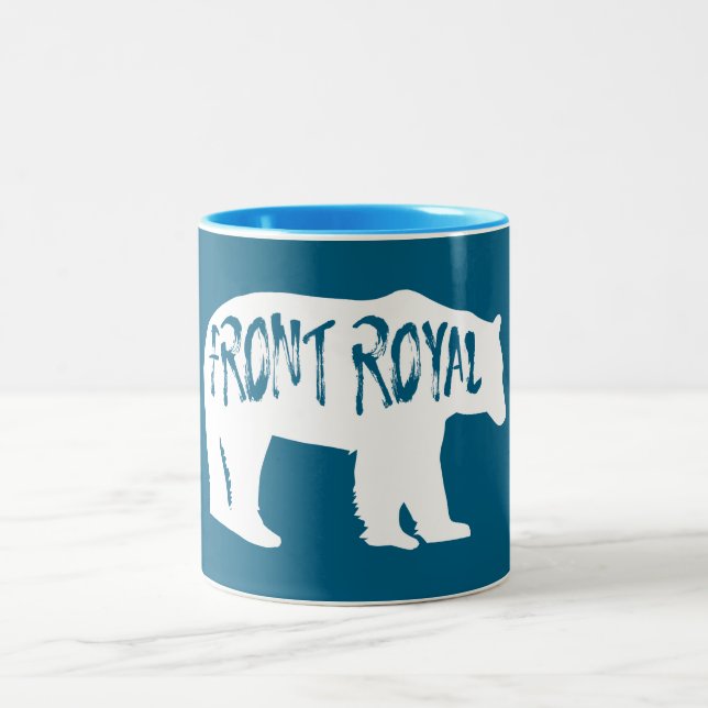 Front Royal Virginia Bear Zweifarbige Tasse (Mittel)
