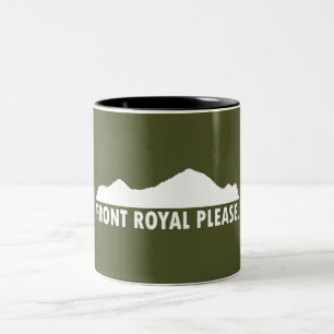 Front Royal Virginia Bitte Zweifarbige Tasse