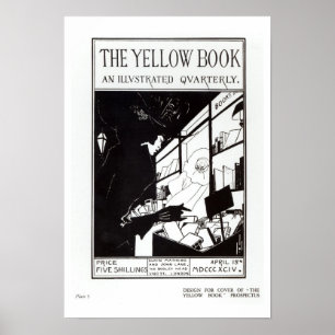 Frontabdeckung des Prospekts für "The Yellow Book" Poster