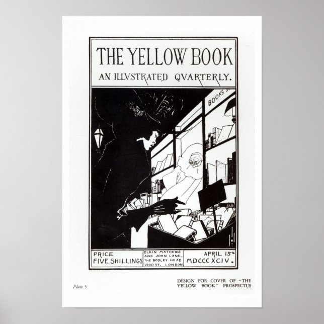 Frontabdeckung des Prospekts für "The Yellow Book" Poster (Vorne)