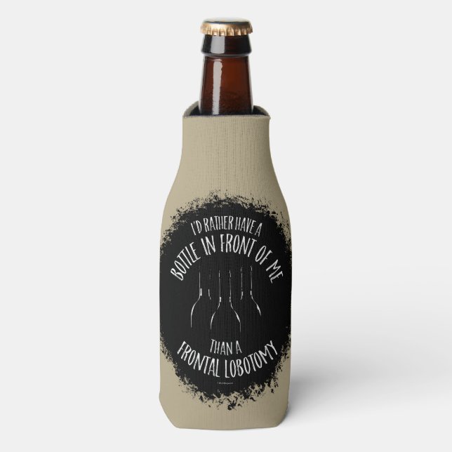 Frontallobotomie Flasche Cooler Flaschenkühler (Flaschenvorderseite)