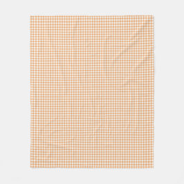Frontansicht eines Stoffes mit warmem Orange  Fleecedecke
