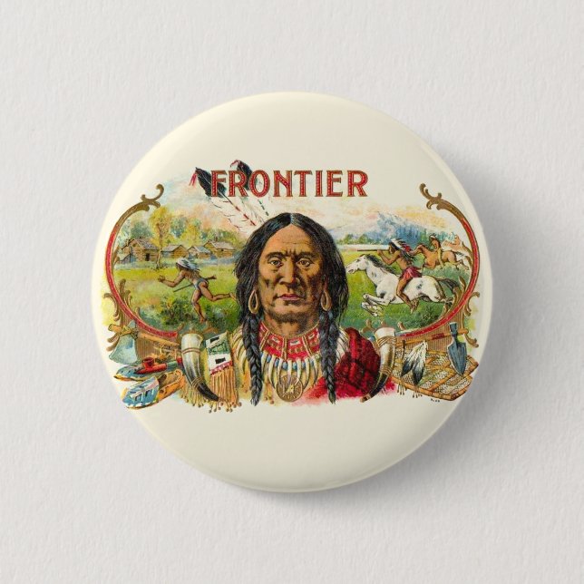 Frontier Cigar Advertising Button (Vorderseite)