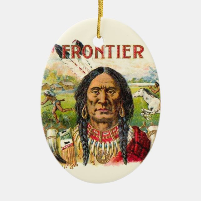 Frontier Cigar Advertising Keramikornament (Vorne)