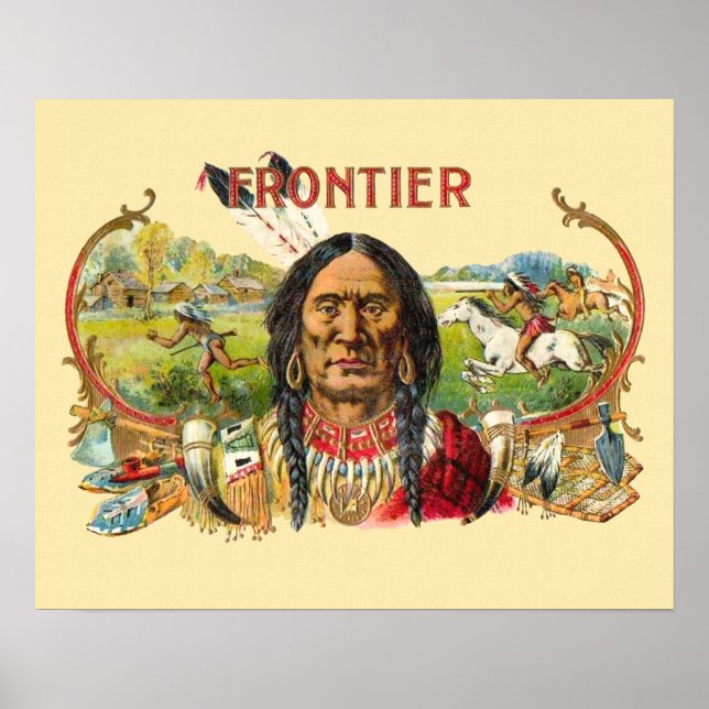 Frontier Cigar Advertising Poster (Vorne)