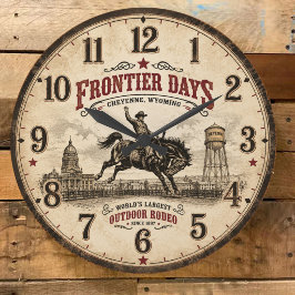Frontier Days Festival Cheyenne Wyoming Große Wanduhr