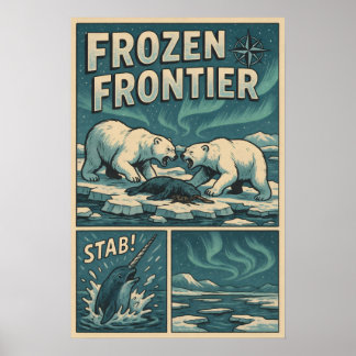 Frontier, gefroren - Standoff für den Polarbär und Poster