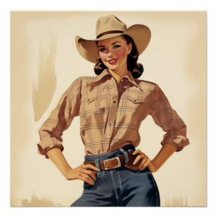 Frontier-Mode-Träumerei: Wildwest-Geflüster Poster
