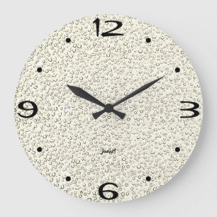 Frontier Tan Dapple Moderne Wanduhr für das Badezi