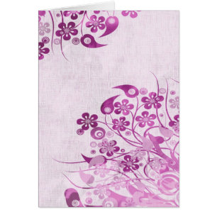 Frontière florale magenta