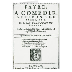 Frontispice à 'Bartholomew Fair